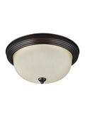 Generation Lighting - 77063-710 - One Light Flush Mount - Geary - Bronze