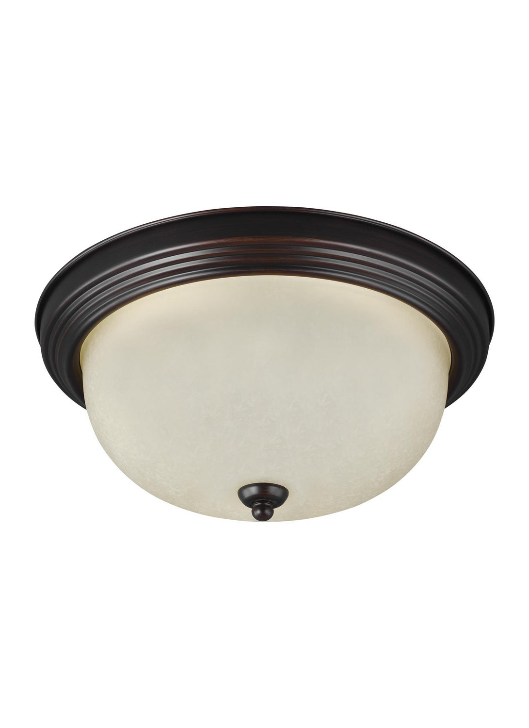 Geary One Light Flush Mount in Bronze