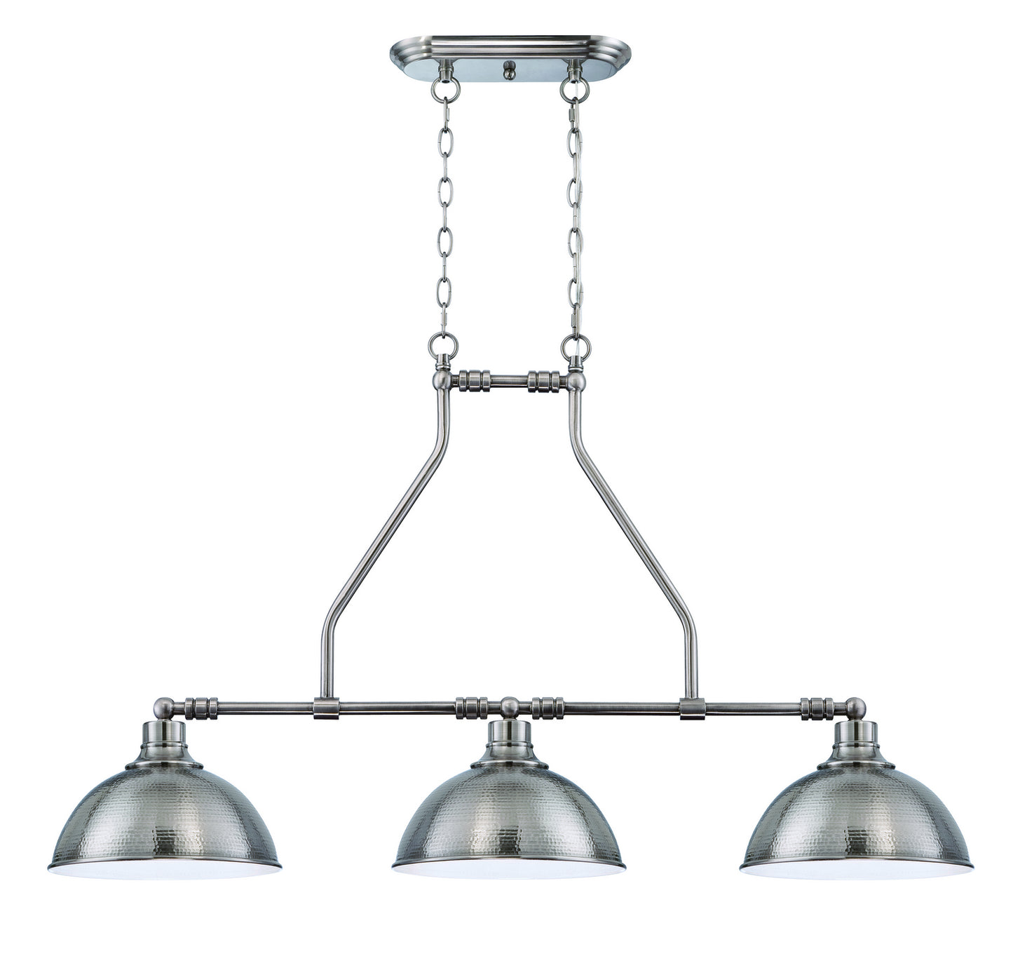 Timarron Three Light Island Chandelier in Antique Nickel