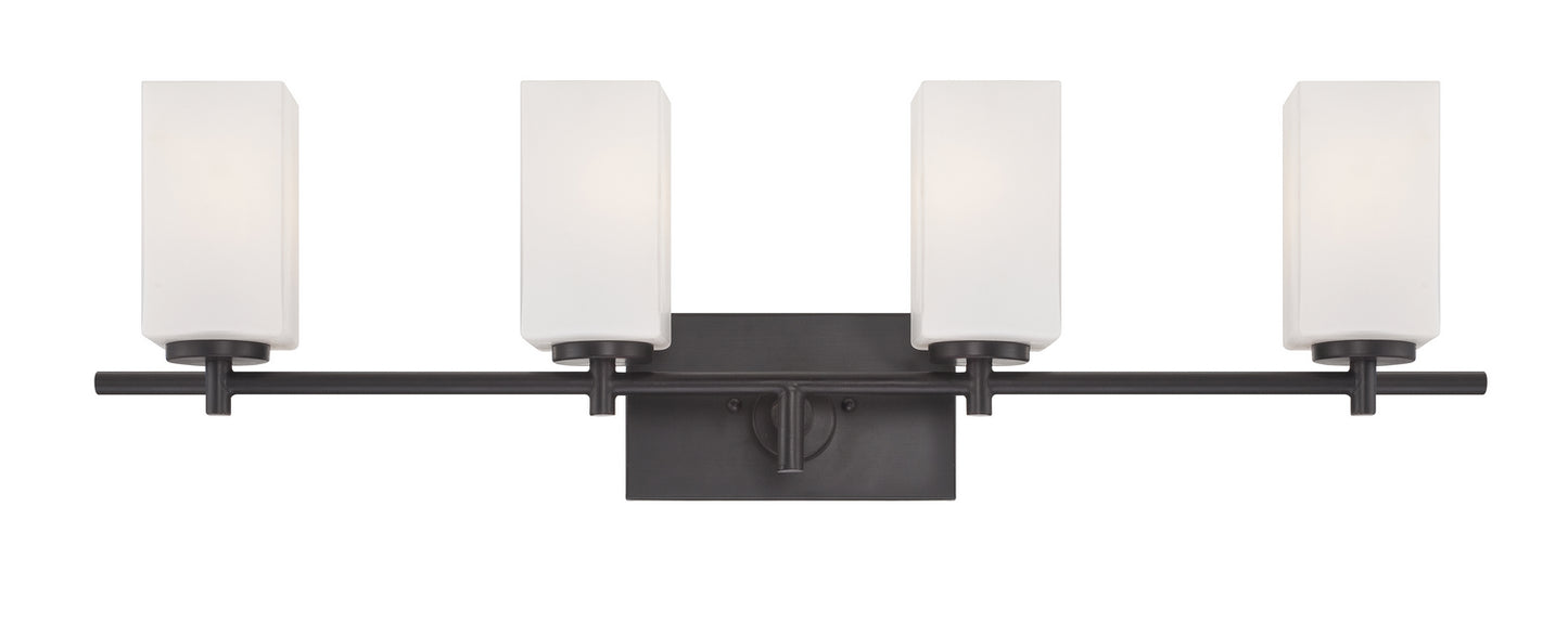 Dakota Four Light Bath Bar in Biscayne Bronze