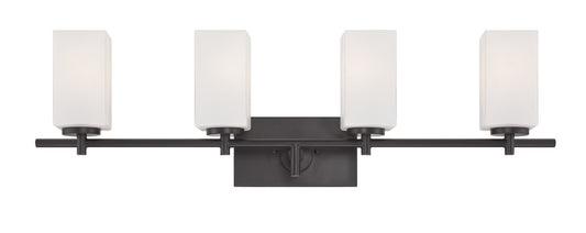Dakota Four Light Bath Bar in Biscayne Bronze