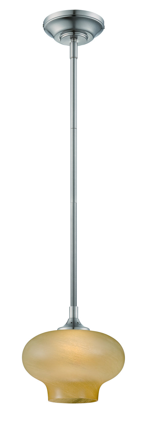 Eco-Gem LED Mini Pendant in Satin Platinum