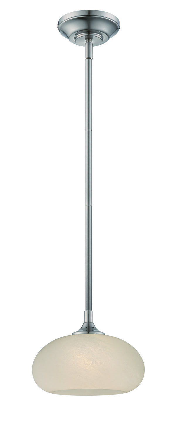 Eco-Gem LED Mini Pendant in Satin Platinum