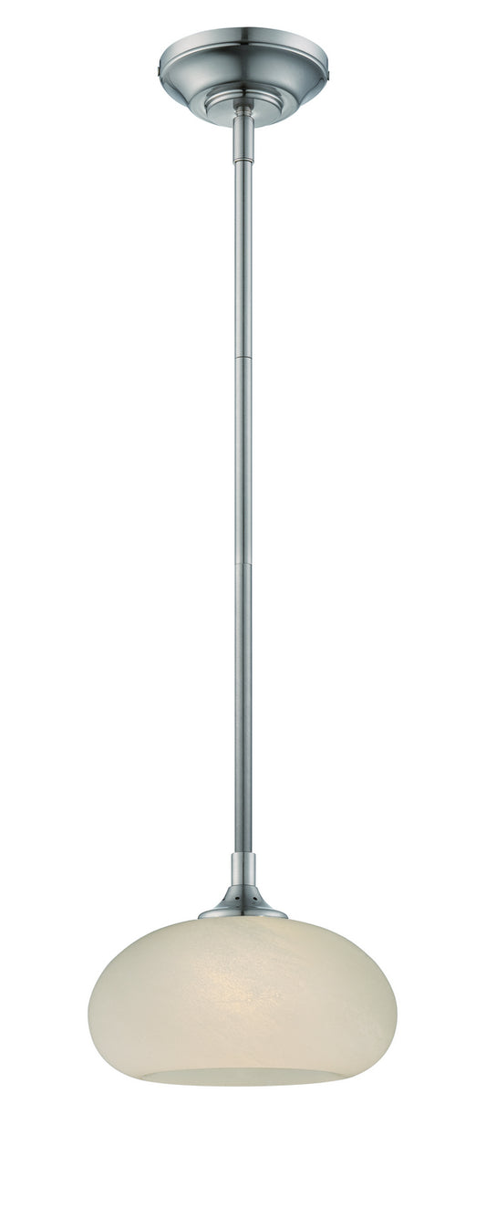 Eco-Gem LED Mini Pendant in Satin Platinum