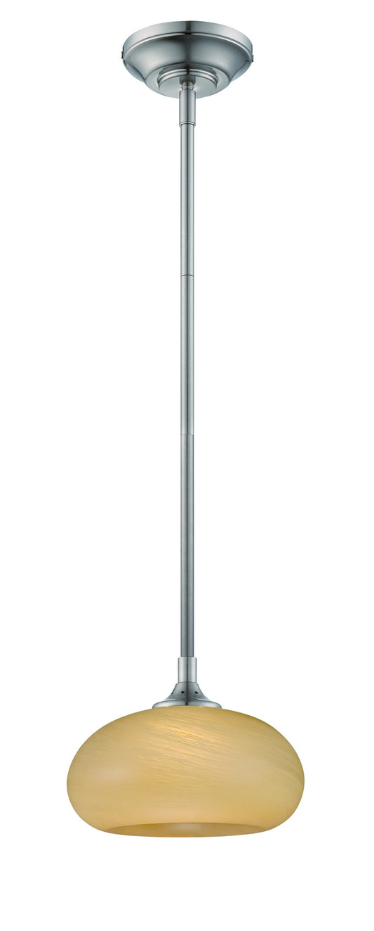 Eco-Gem LED Mini Pendant in Satin Platinum
