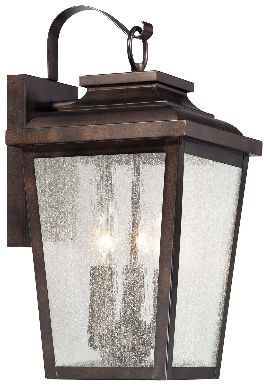 Irvington Manor Three Light Wall Mount in Chelesa Bronze