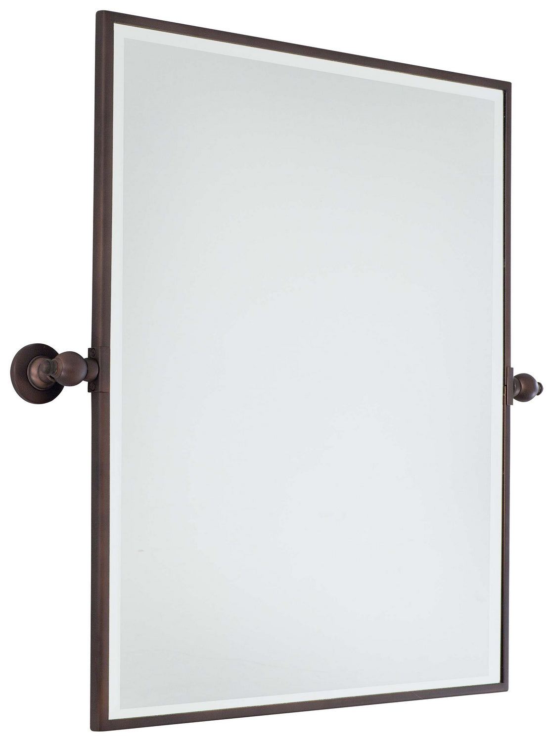 Pivoting Mirrors Mirror in Dark Brushed Bronze