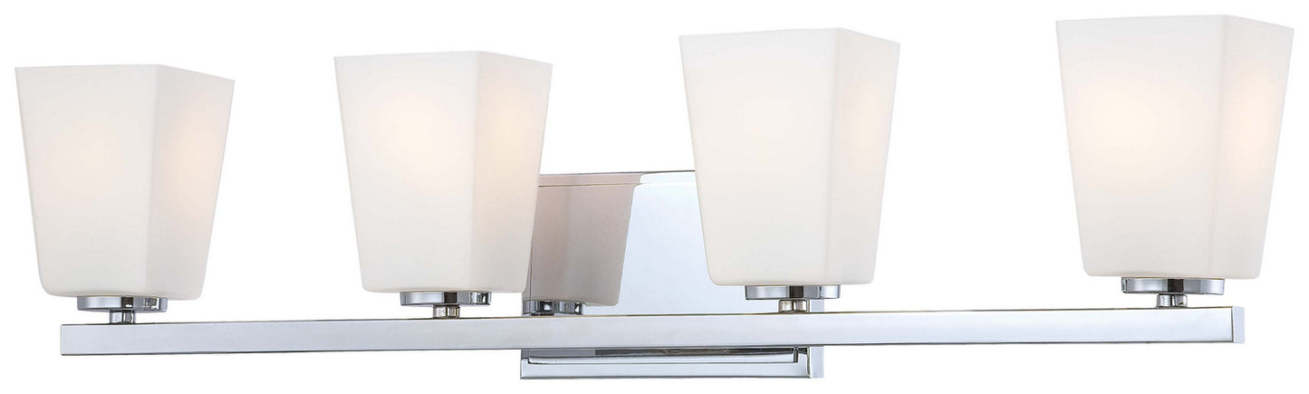 City Square Four Light Bath in Chrome