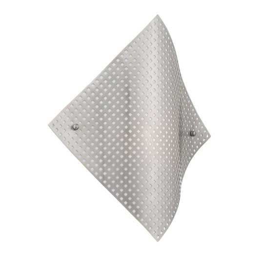 Grid One Light Wall Sconce in Brushed Nickel