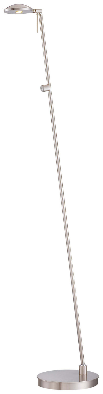 George's Reading Room LED Floor Lamp in Brushed Nickel