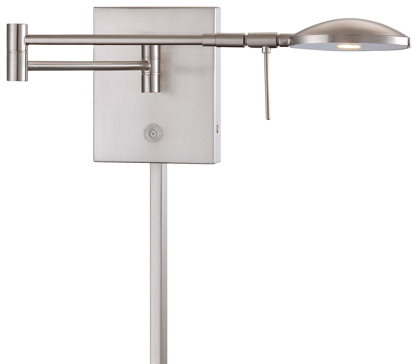 George's Reading Room LED Swing Arm Wall Lamp in Brushed Nickel