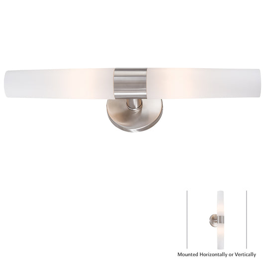 George Kovacs - P5042-144 - Two Light Bath - Saber - Brushed Stainless Steel