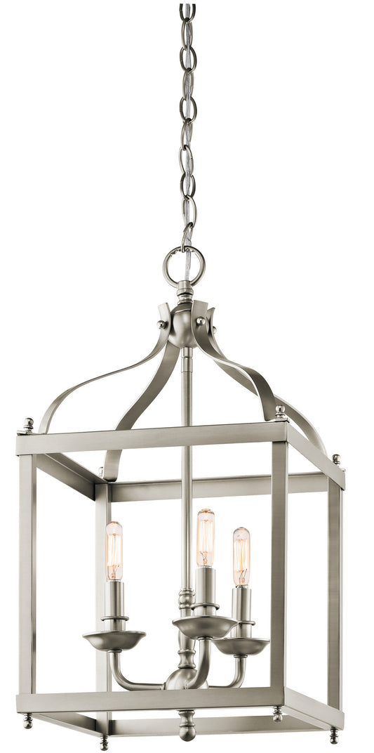 Larkin Three Light Pendant in Brushed Nickel
