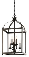Larkin Six Light Foyer Chandelier in Olde Bronze