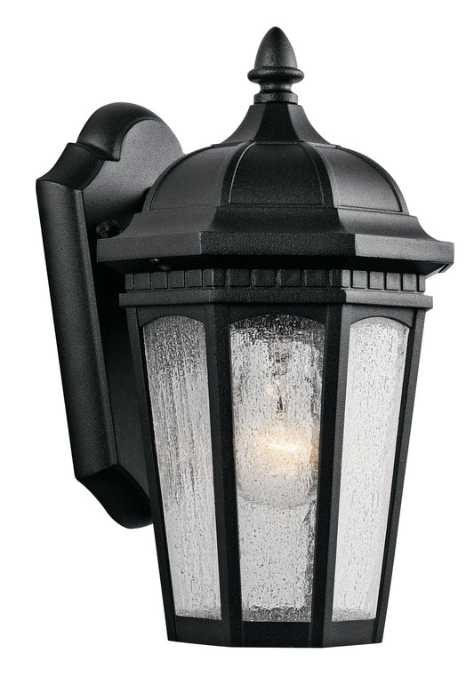 Courtyard One Light Outdoor Wall Mount in Textured Black