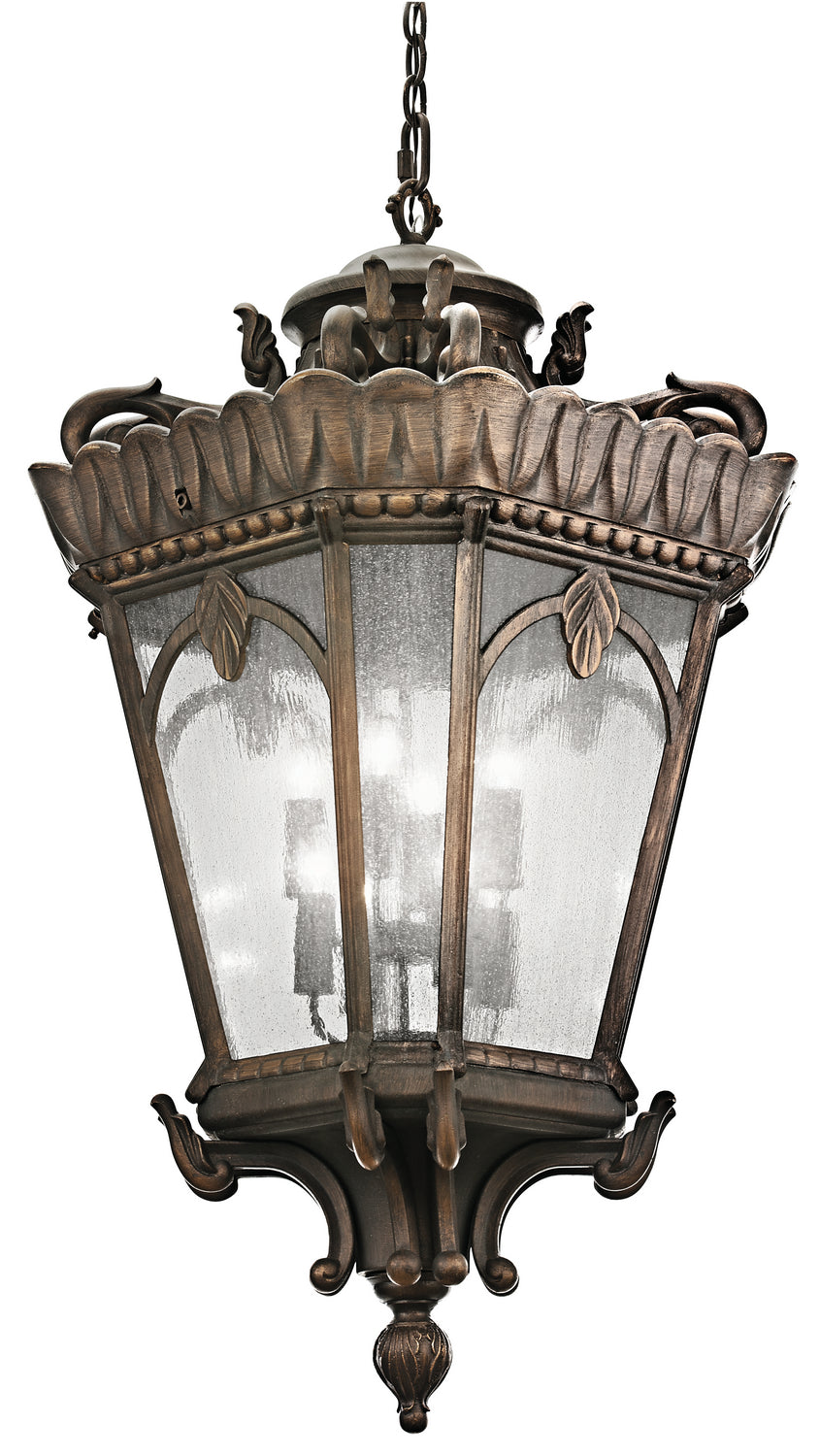 Tournai Eight Light Outdoor Pendant in Londonderry
