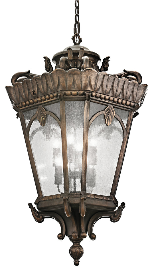 Tournai Eight Light Outdoor Pendant in Londonderry