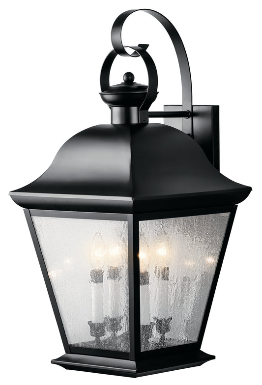 Mount Vernon Four Light Outdoor Wall Mount in Black