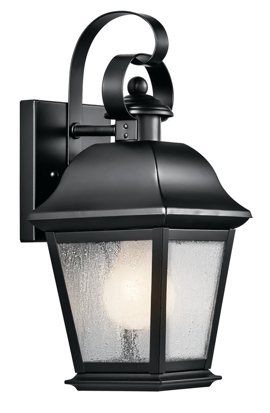 Mount Vernon One Light Outdoor Wall Mount in Black