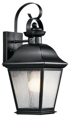 Mount Vernon One Light Outdoor Wall Mount in Black