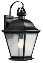 Mount Vernon One Light Outdoor Wall Mount in Black