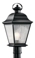 Mount Vernon One Light Outdoor Post Mount in Black