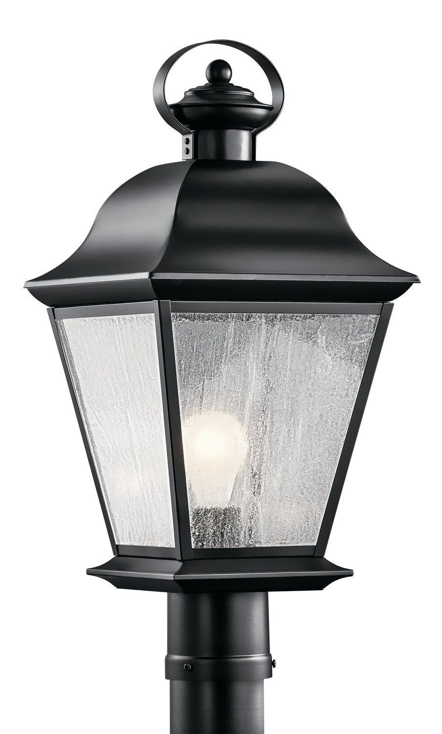 Mount Vernon One Light Outdoor Post Mount in Black