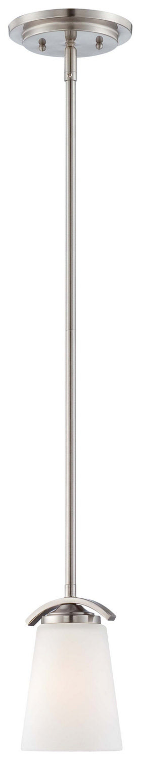 Overland Park One Light Mini Pendant in Brushed Nickel