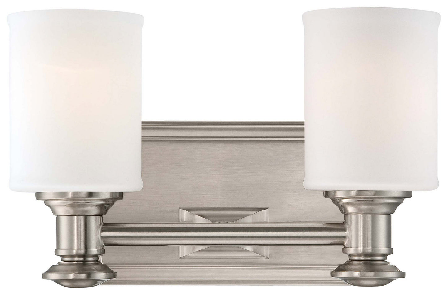 Harbour Point Two Light Bath in Brushed Nickel