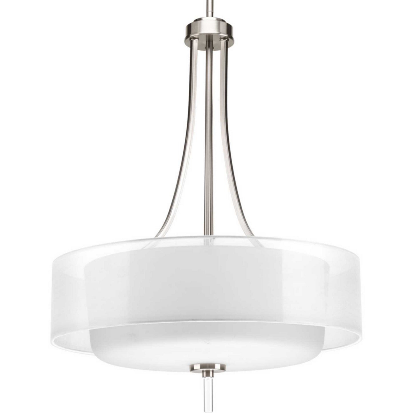 Invite Four Light Pendant in Brushed Nickel