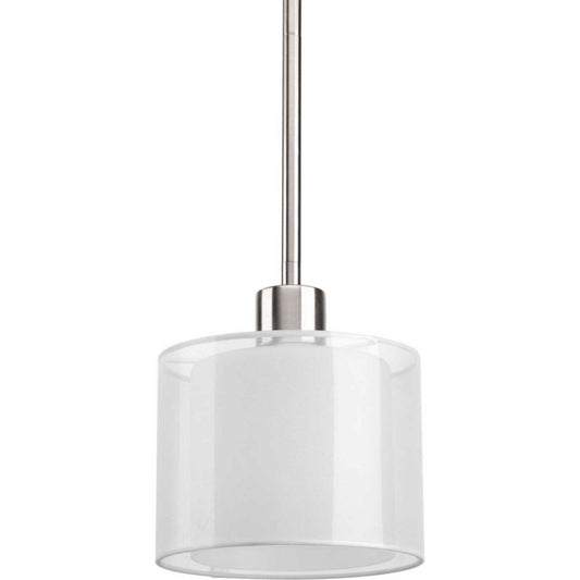 Invite One Light Mini Pendant in Brushed Nickel