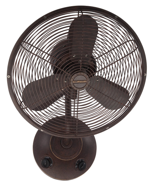 Bellows I Indoor/Outdoor Wall Mount Fan in Aged Bronze Textured