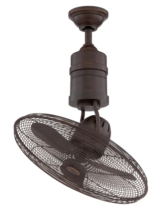 Bellows III Indoor/Outdoor 18" Ceiling Fan in Aged Bronze Textured