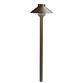 Landscape Led Stepped Dome LED Path in Textured Architectural Bronze