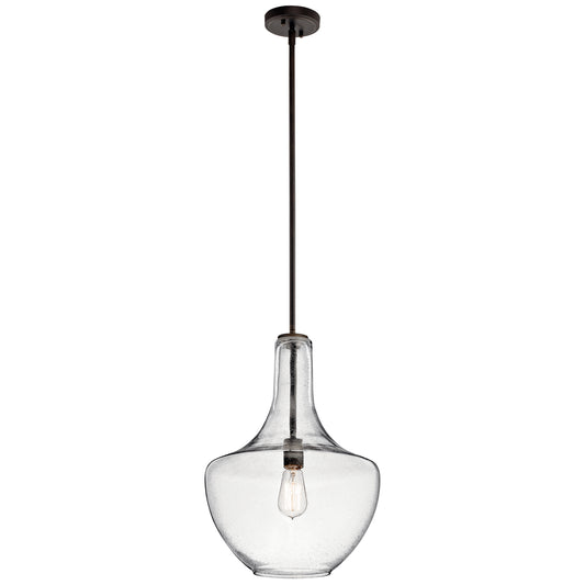 Everly One Light Pendant in Olde Bronze