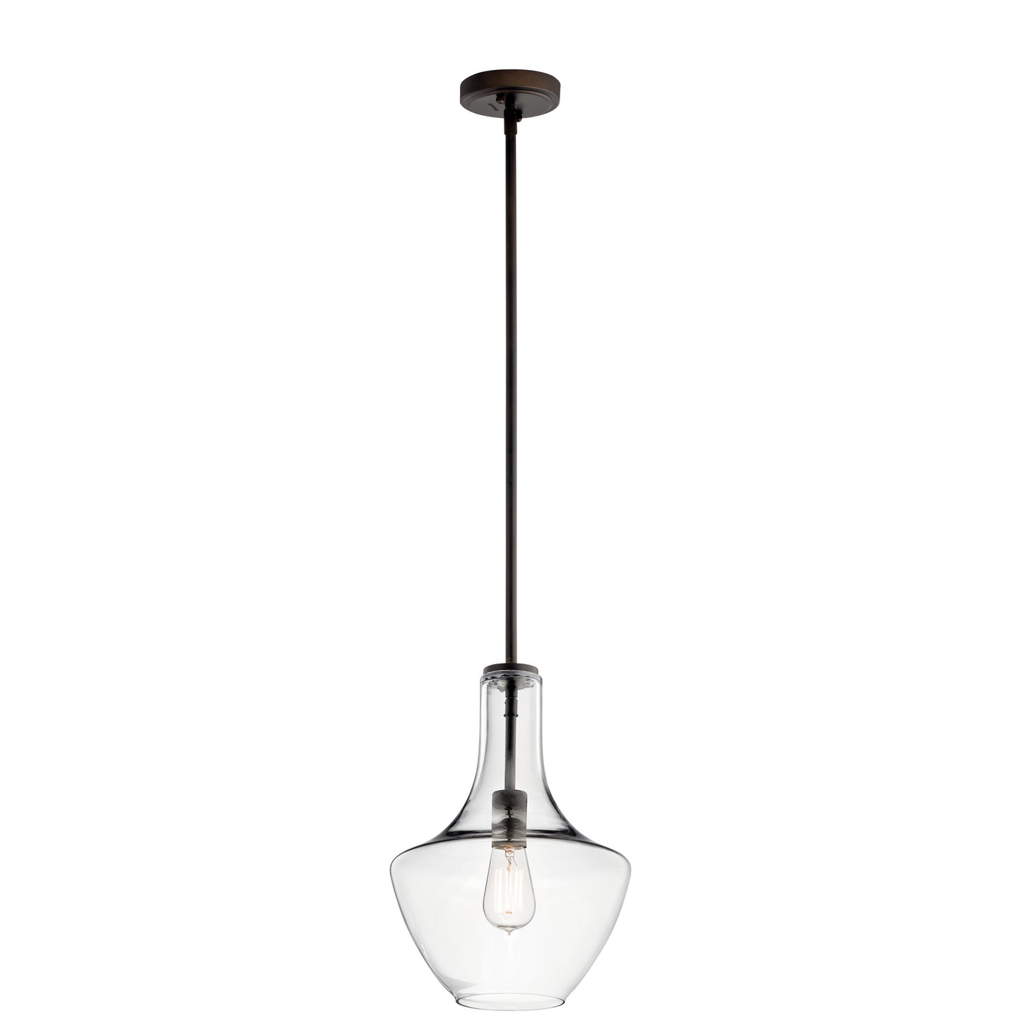 Everly One Light Pendant in Olde Bronze