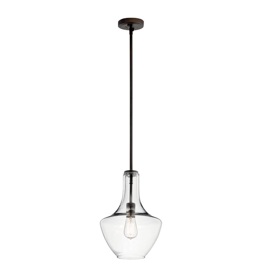 Everly One Light Pendant in Olde Bronze