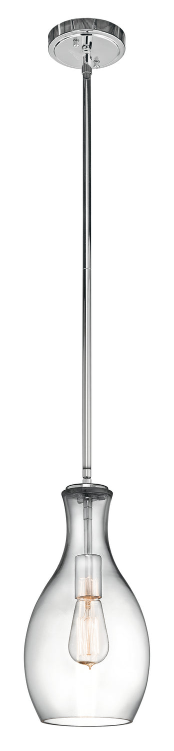 Everly One Light Pendant in Chrome
