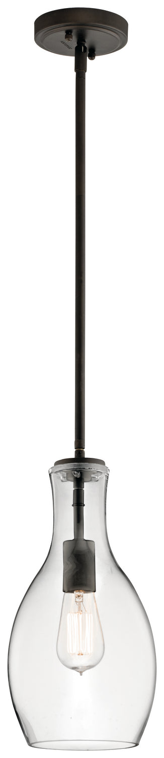 Everly One Light Pendant in Olde Bronze