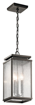 Manningham Three Light Outdoor Pendant in Olde Bronze