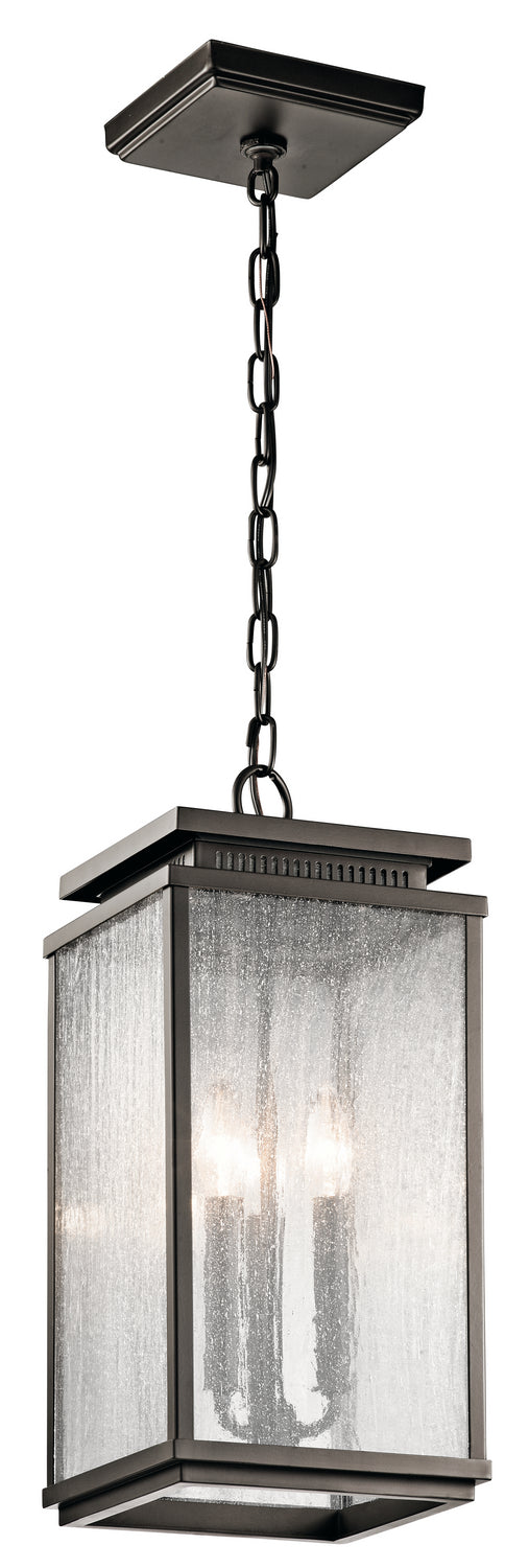 Manningham Three Light Outdoor Pendant in Olde Bronze