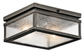 Manningham Two Light Outdoor Ceiling Mount in Olde Bronze