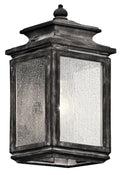Wiscombe Park One Light Outdoor Wall Mount in Weathered Zinc