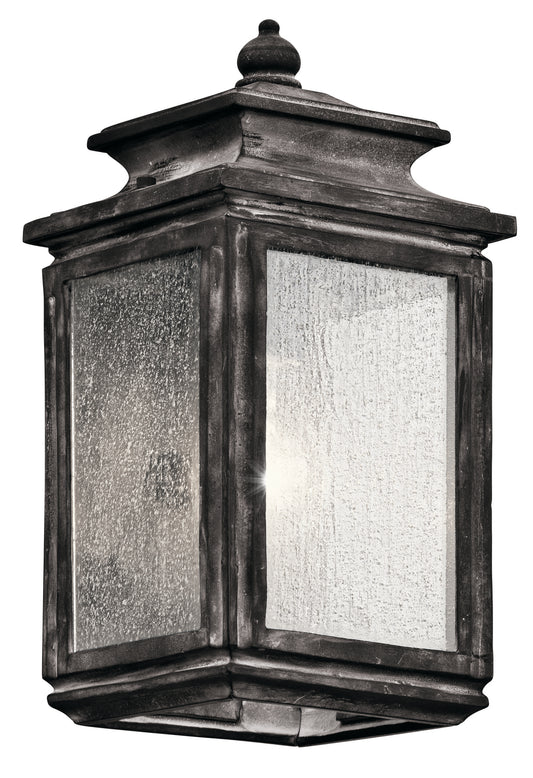 Wiscombe Park One Light Outdoor Wall Mount in Weathered Zinc