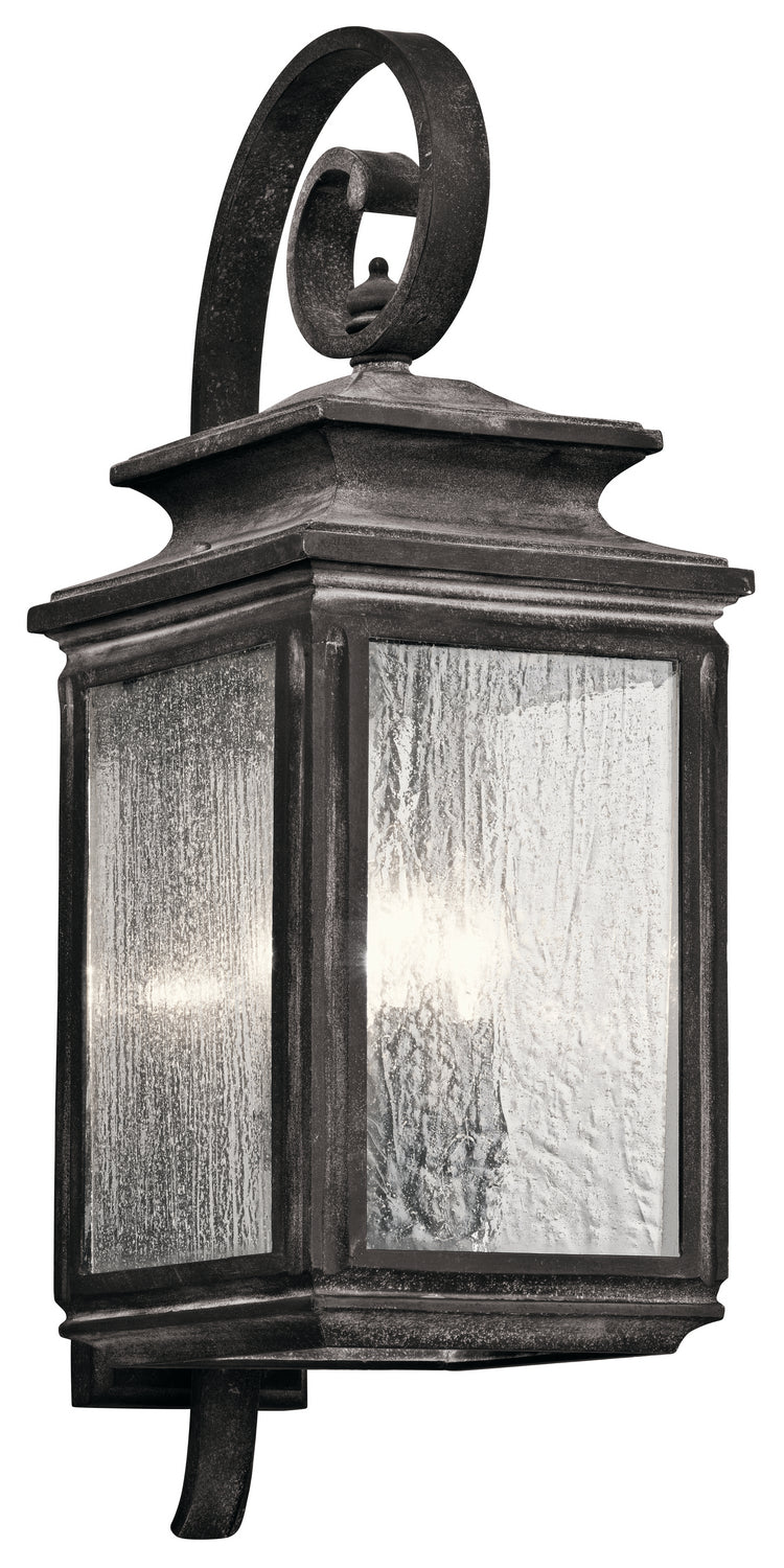 Wiscombe Park Four Light Outdoor Wall Mount in Weathered Zinc