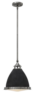 Amelia LED Pendant in Aged Zinc