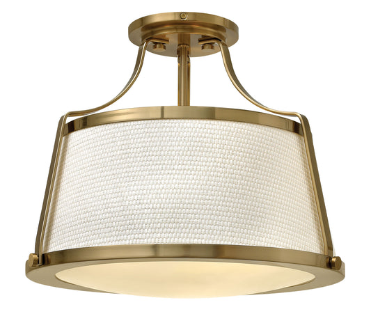 Charlotte LED Semi-Flush Mount in Brushed Caramel