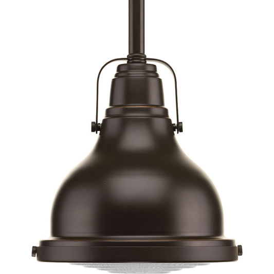 Fresnel Pendant One Light Mini Pendant in Oil Rubbed Bronze