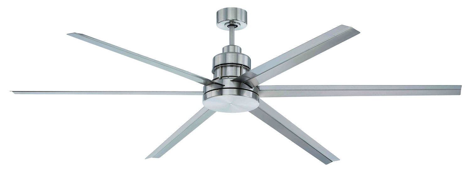 Craftmade - MND72BNK6 - 72" Ceiling Fan - Mondo 72 - Brushed Polished Nickel