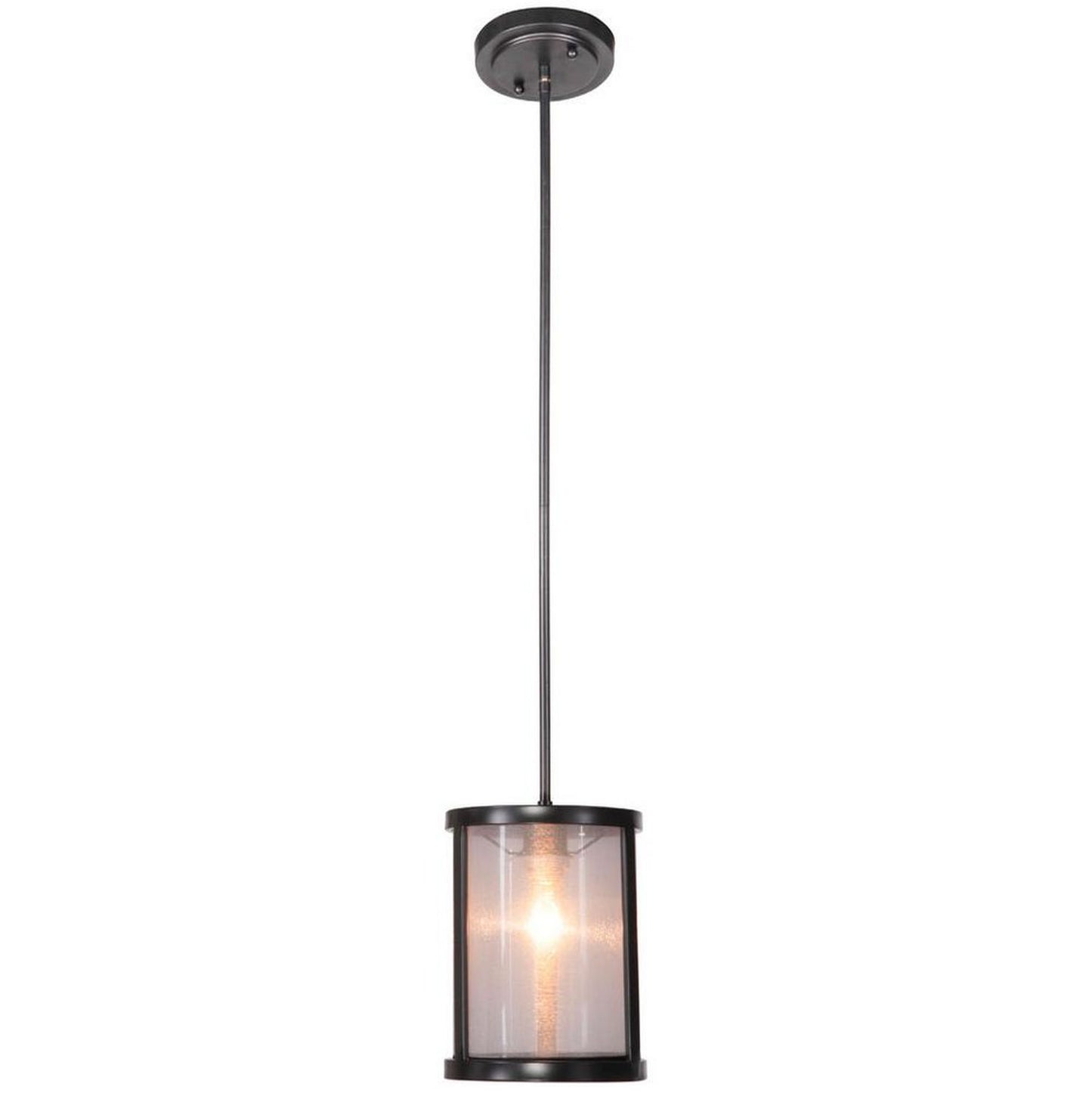Danbury One Light Mini Pendant in Matte Black